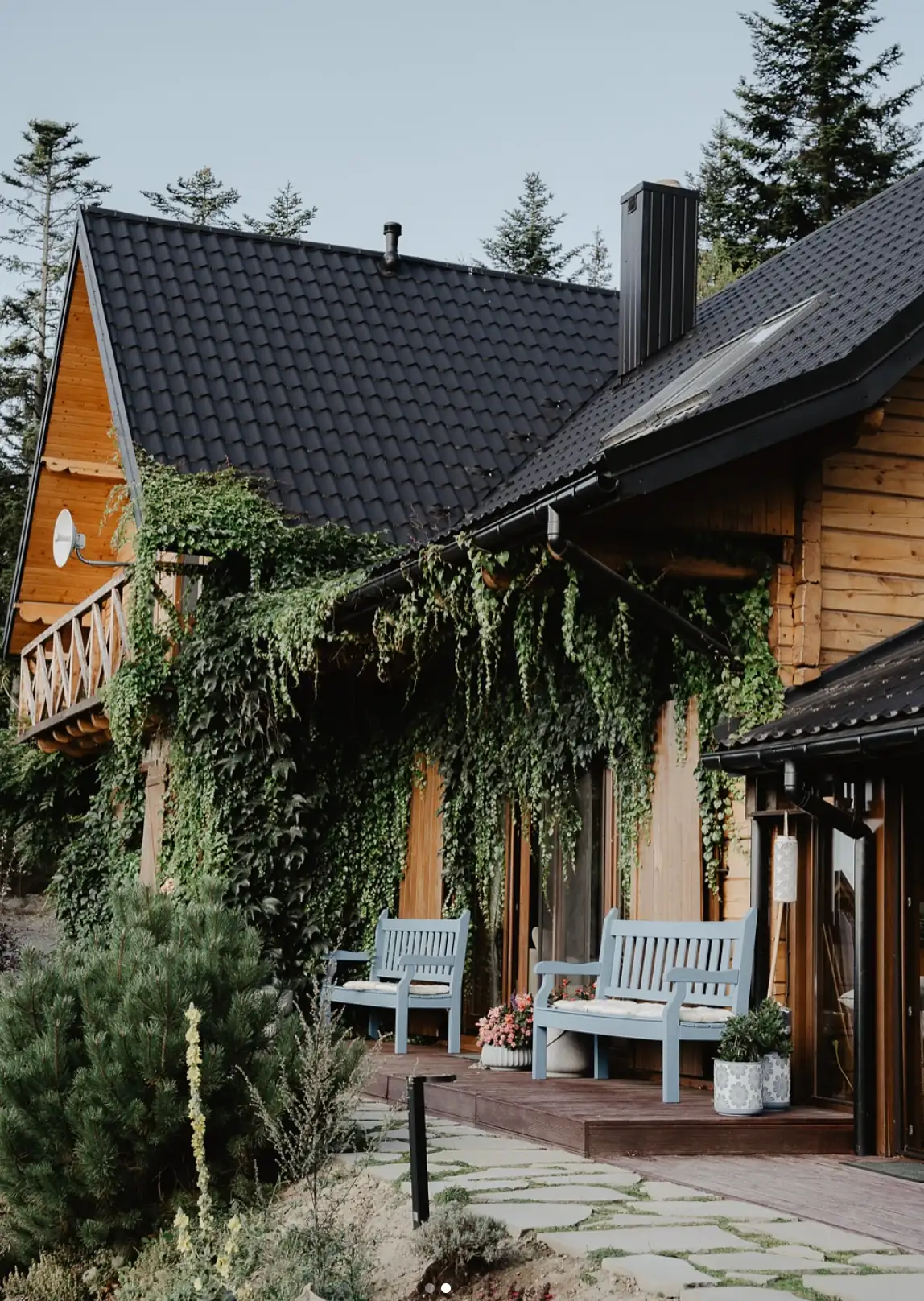 Taras z widokiem na góry